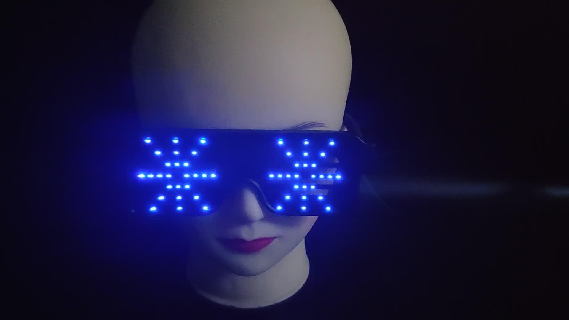 Rechargeable Light Up Glasses Led Flashing Glasses Festival Carnival