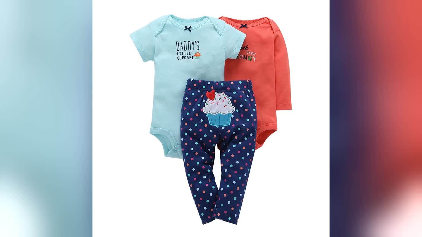 Prix De Gros Importation Bébé Vêtements 3 Pièces Bébé Vêtements