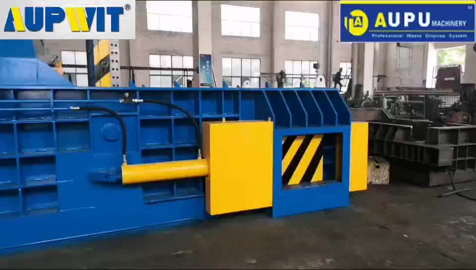 Aupu Y81t160b Scrap Metal Chip Compactor Fully Automatic Small Size