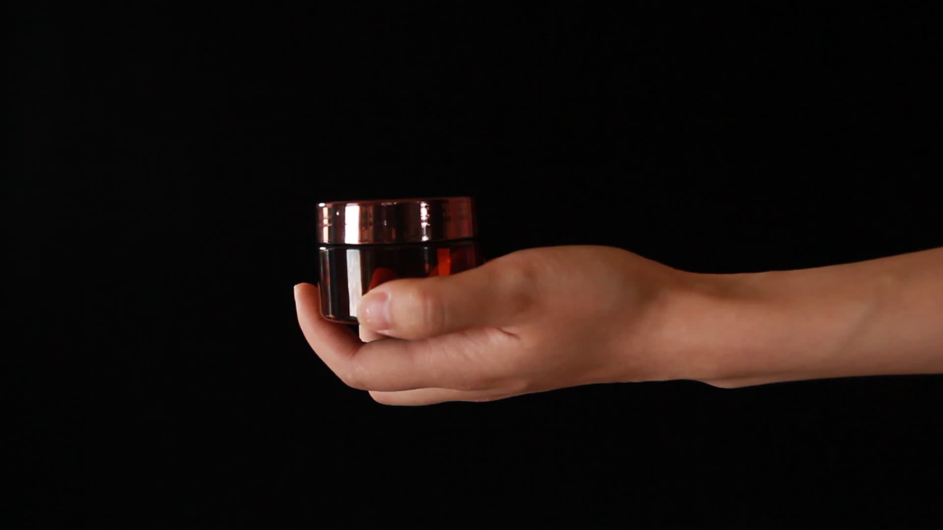 Customized 8oz 12oz 16oz Round Colorful Plastic Cosmetic Cream Container Hair Gel Jars With