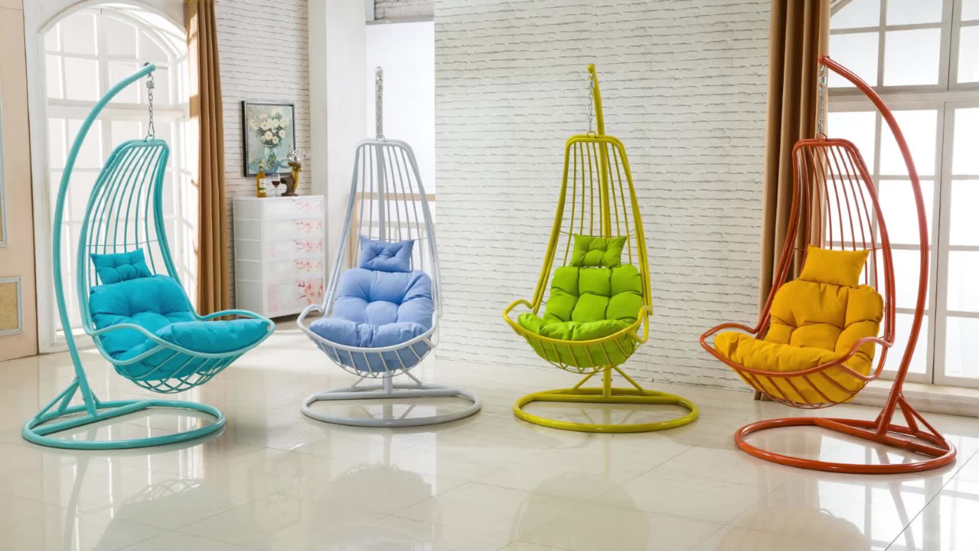 Columpio Cama Pájaro Colgante Silla Jardín Hierro Columpio Hamaca