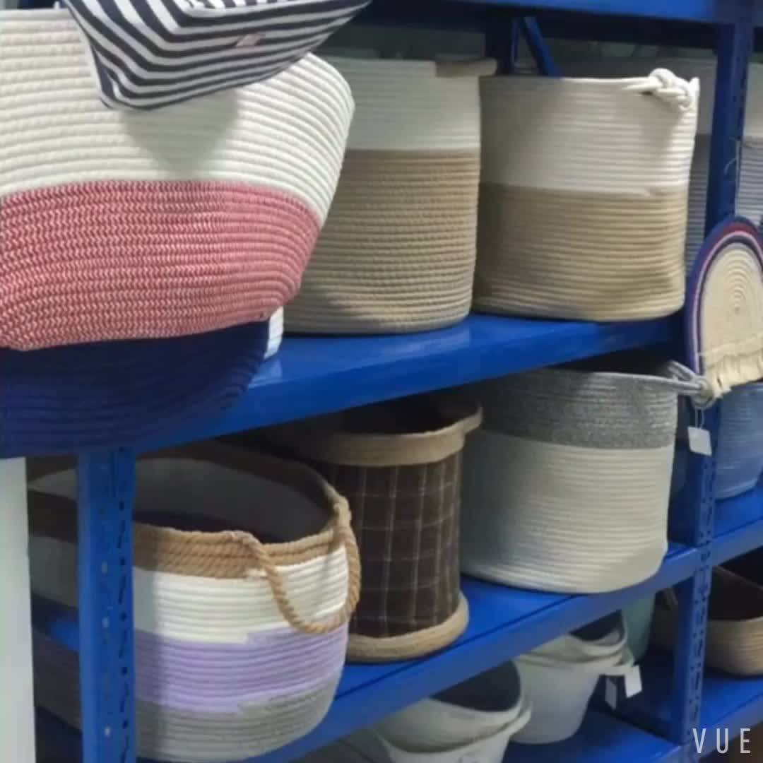 1pc Moq Cotton Woven Rope Baby Carry Basket Baby Shower Gifts Moses