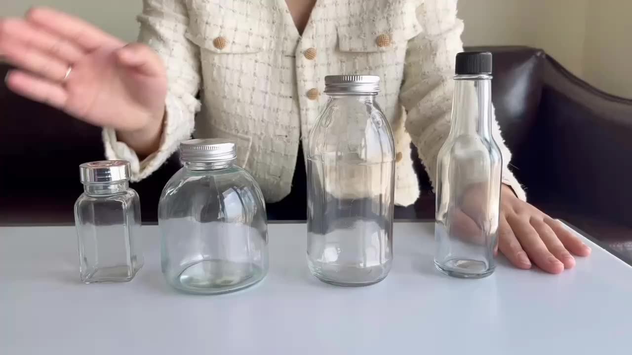 350ml Empty Bbq Sauce Bottles Food Hot Chili Bottle Glass Ketchup