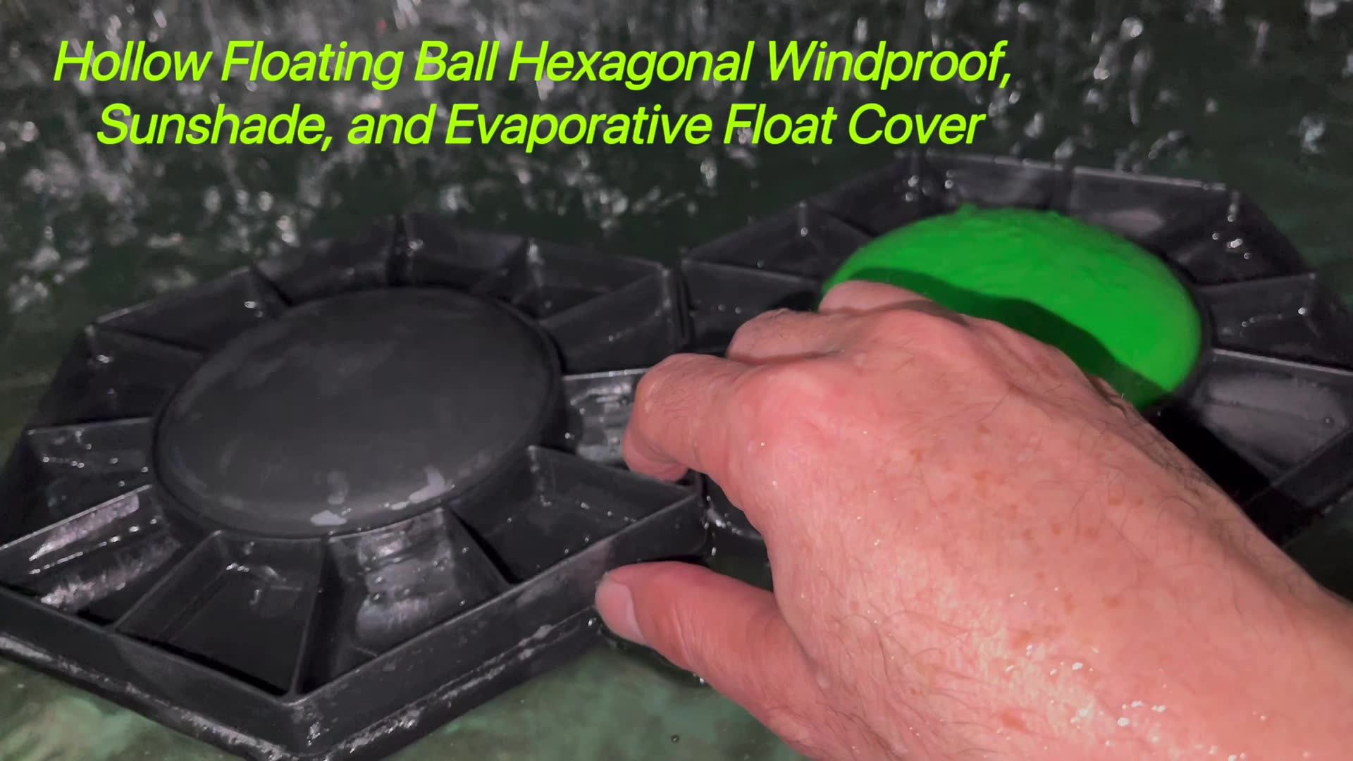 Hexagonal Floating Shade Ball Windproof And Evaporationproof Plastic