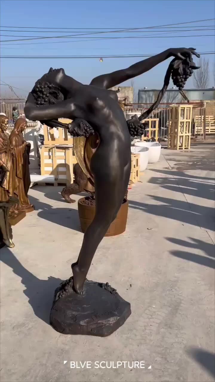 Life Size Metal Copper Naked Woman Statue - Customizable Bronze