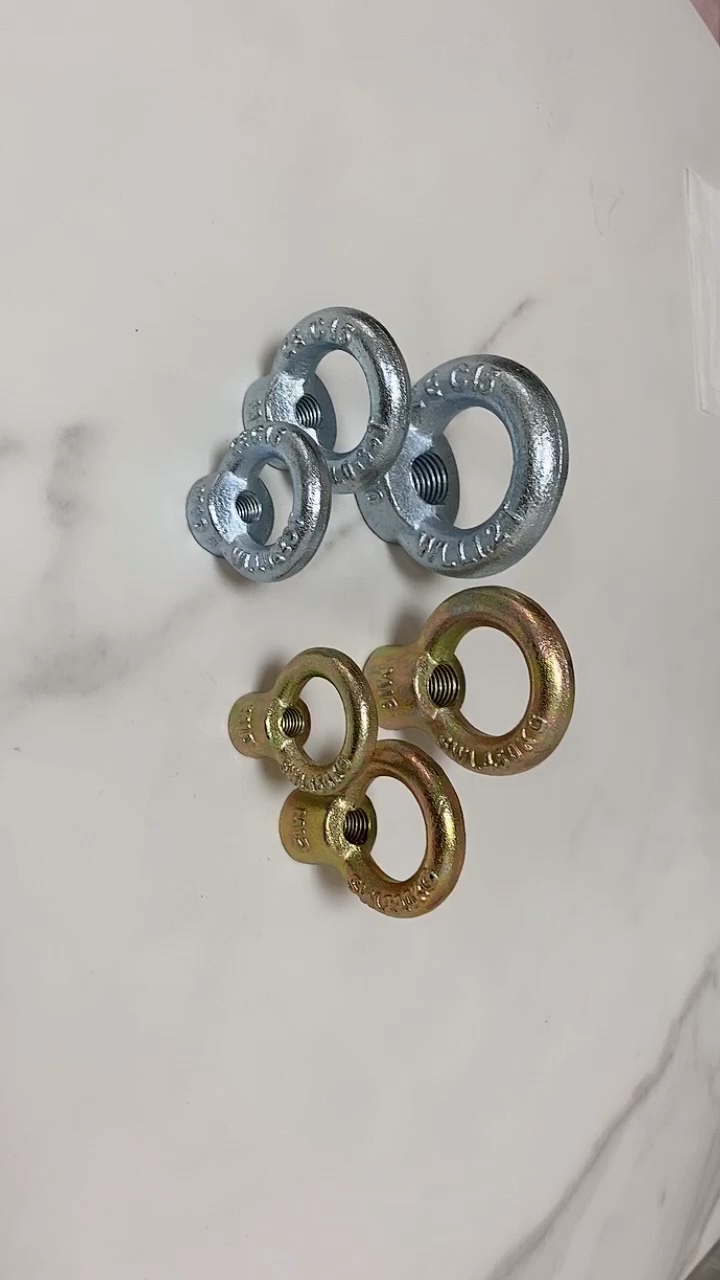 Din444 High Quality Zinc Plated Eye Bolts Swing Hinge Screw Articulated