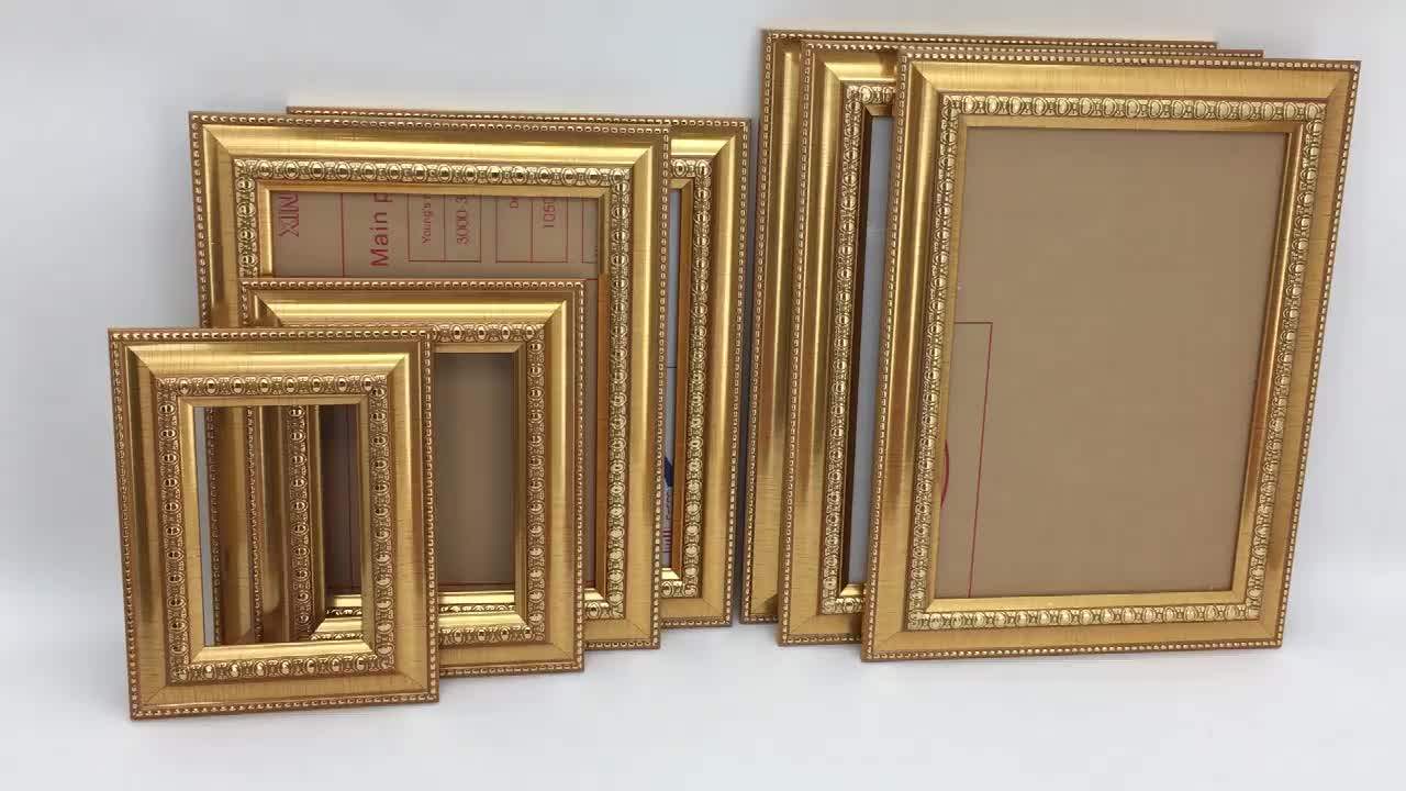 60x80cm Gold Photo Picture Frame With White Mat Buy Gold Picture