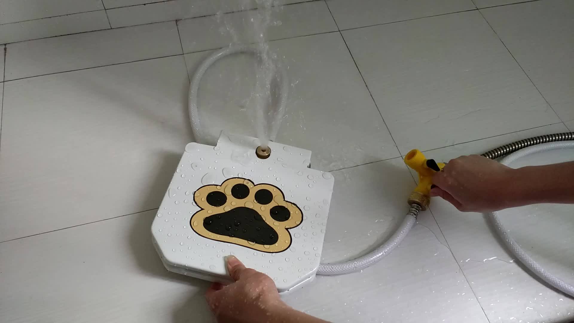 Push Pedal & Hose Fresh Drinking Water Dispenser Dog Pet Water Fountain