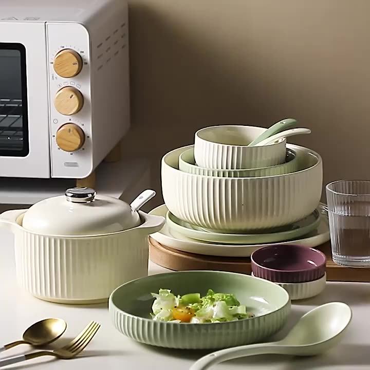高見栄えの骨中国食器セット箸食器洗い機マイクロ波安全フル家庭用