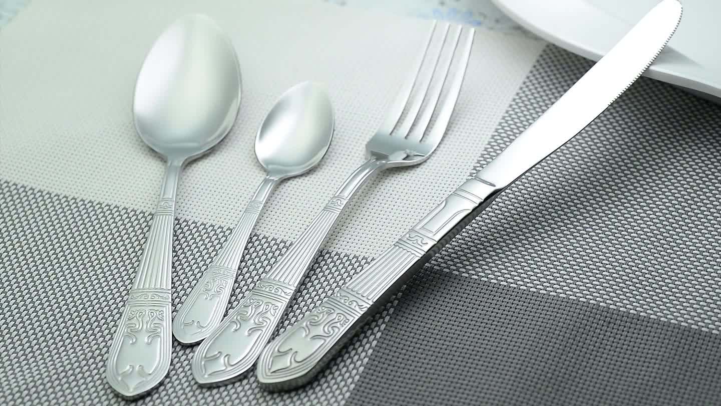 24 Piece Stainless Steel Flatware Set Home Goods Dinnerware Set Buy Home Goods Dinnerware