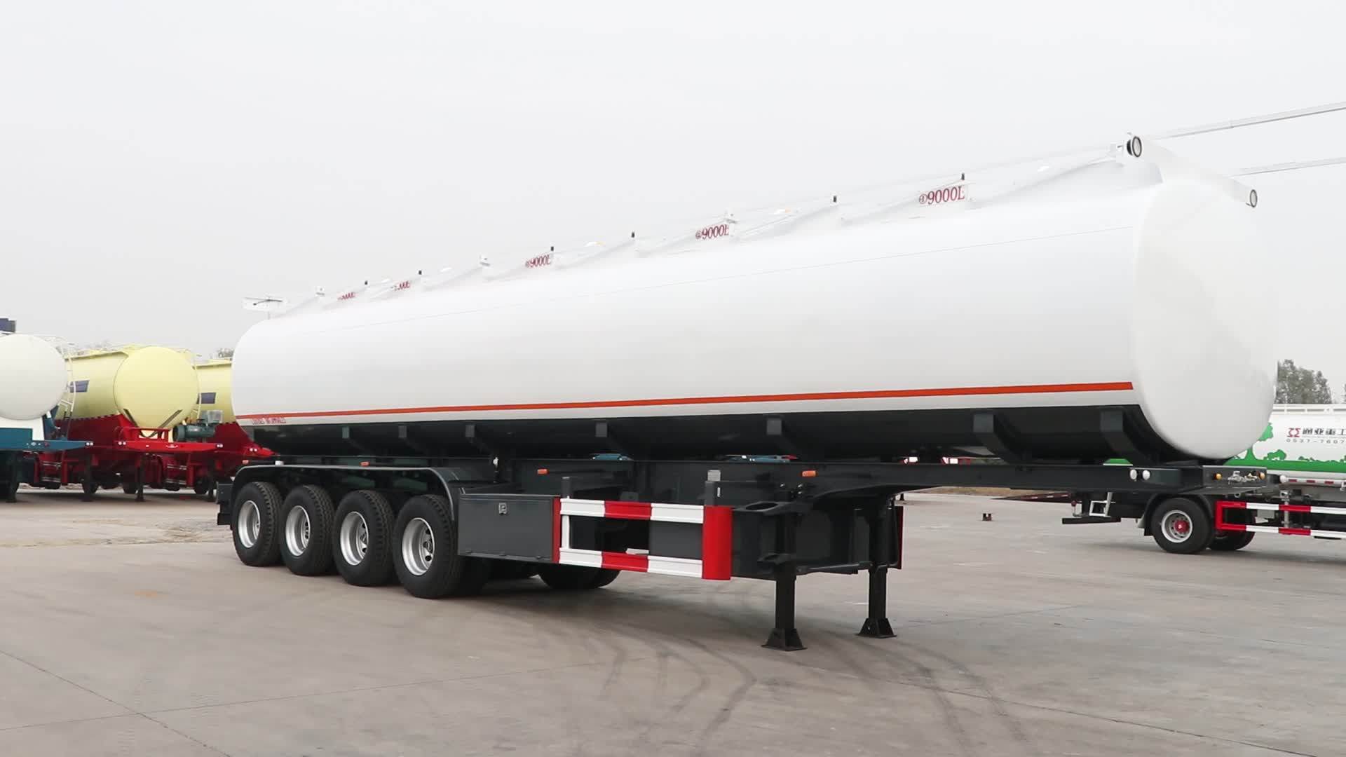 Best Selling Tri Axle Fuel Tanker Truck Dimensions Oil Tank Semi