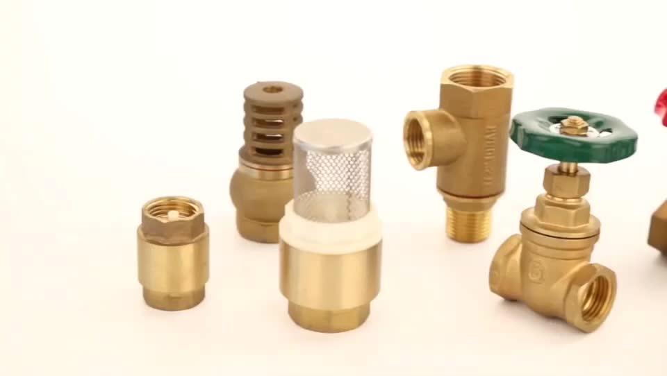 Bs1212 Standard Brass Two Check Nut Industrial Hydraulic Water Lever