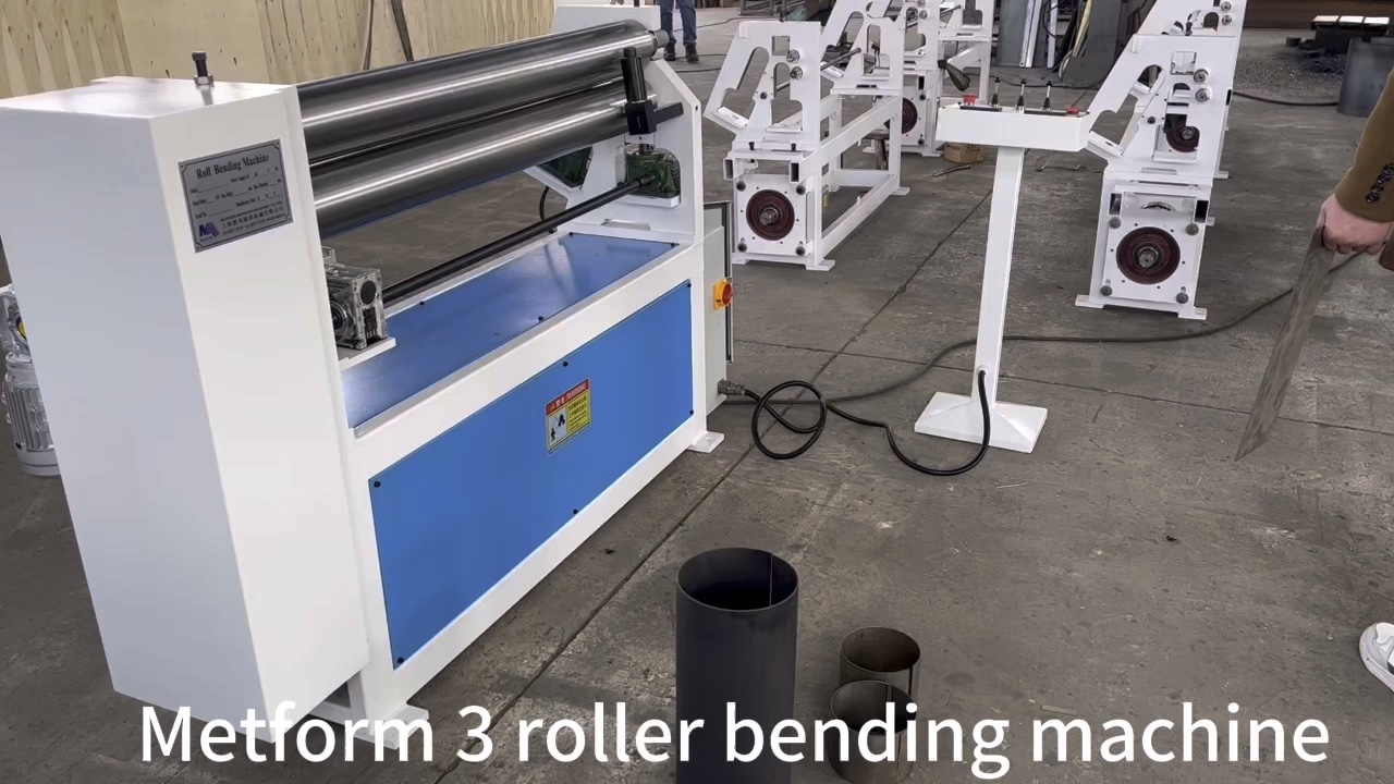 3 Rolls Plate Semi Auto Iron Cone Rolled Metal Sheet Machine Cold