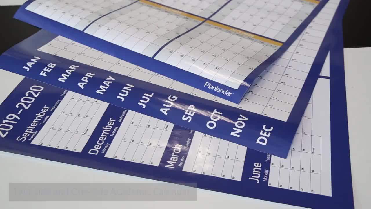2020 Custom High Quality 2m Large Size Hanging Paper Planner Wall Calendar Buy Wall Calendar