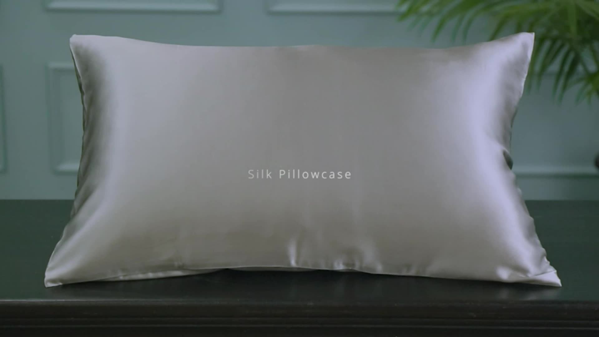 Ready To Ship Drop Shipping Mulberry Silk Pillow Case Gift Set Silver