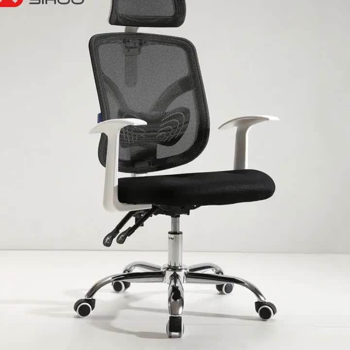 2020 Trend Ürünleri Çin Recliner Fiyat Ofis Döner Siyah Sandalye Sırt