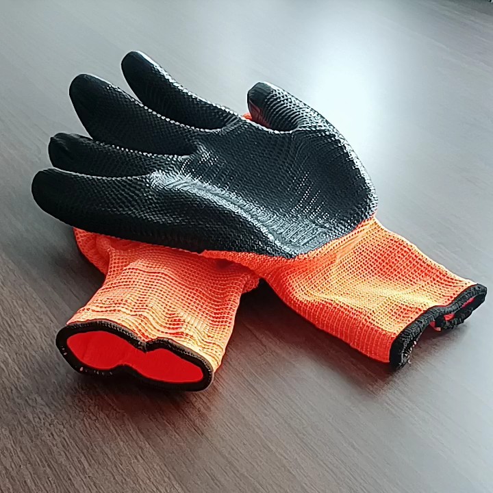 High Quality Nitrile Coated Industrial Protection Hand Gloves Mechanical Gloves Grip Work Gloves