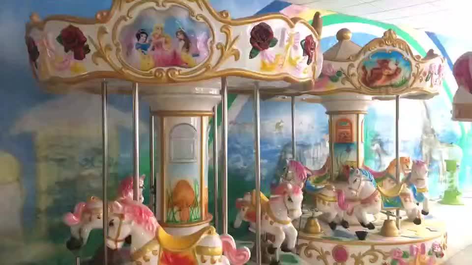 Children Amusement Park Equipment Mini Small Horse Carousel Kids Merry