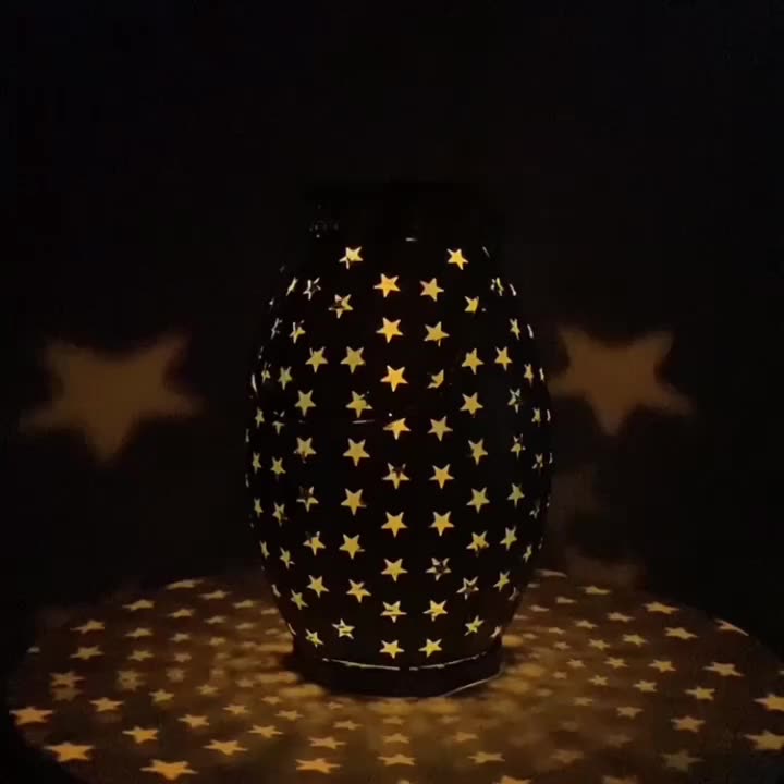 Decorative Waterproof Landscape Solar Lantern Outdoor Garden Metal