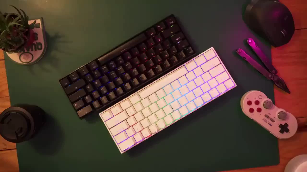 BlitzWolf BW-KB1 Wireless bluetooth-compatible Keyboard Gateron Black Switch RGB 63 Keys Layout NKRO Type-C Mechanical Gaming white computer keyboard