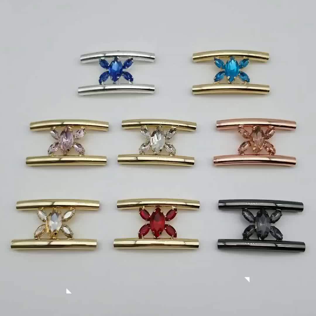 Factory Supply Crystal Rhinestone Bikini Connectors Woman Swimsuit