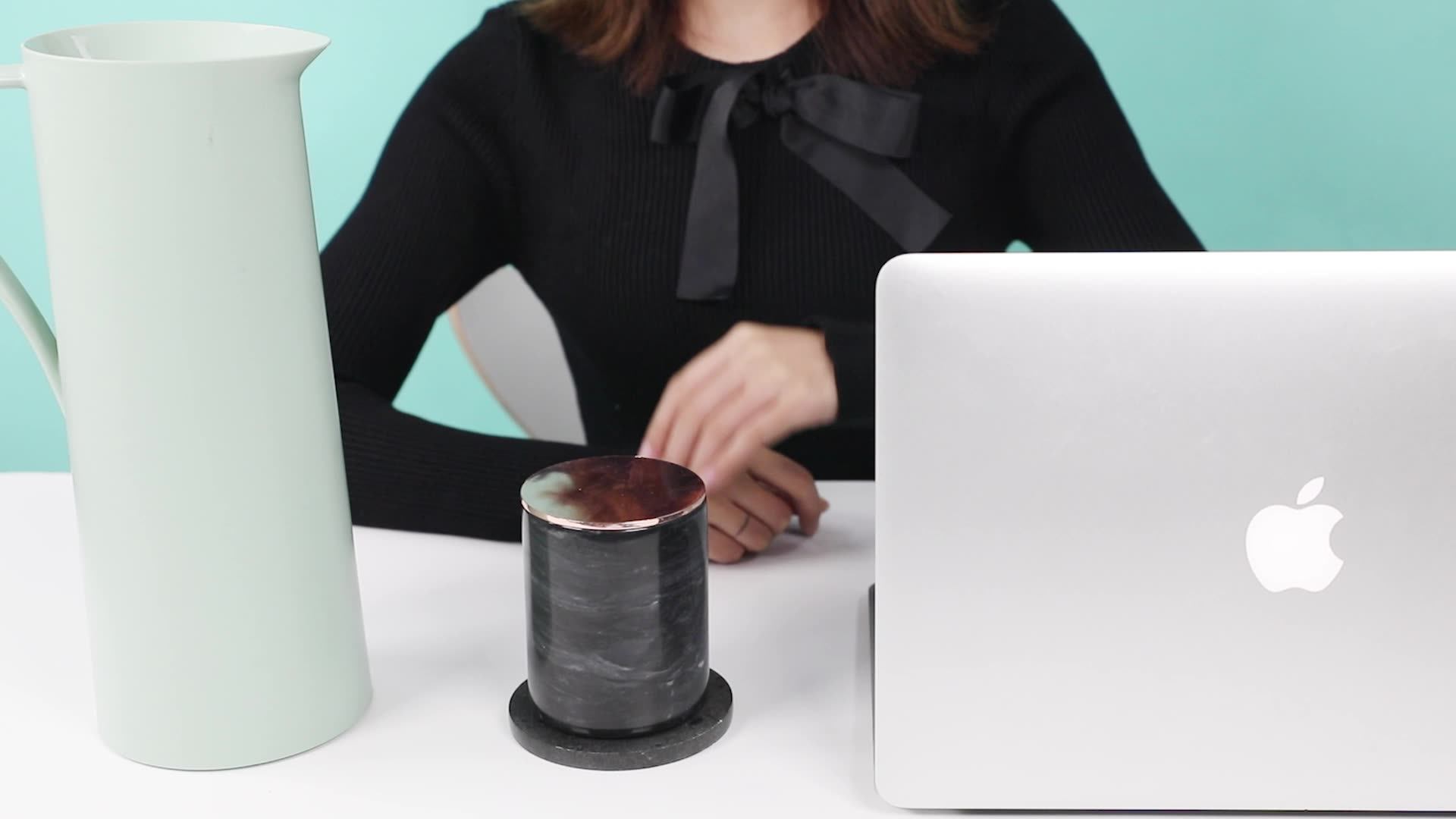 Wholesale Custom Size Color Decorative Candle Holder White Jade Marble