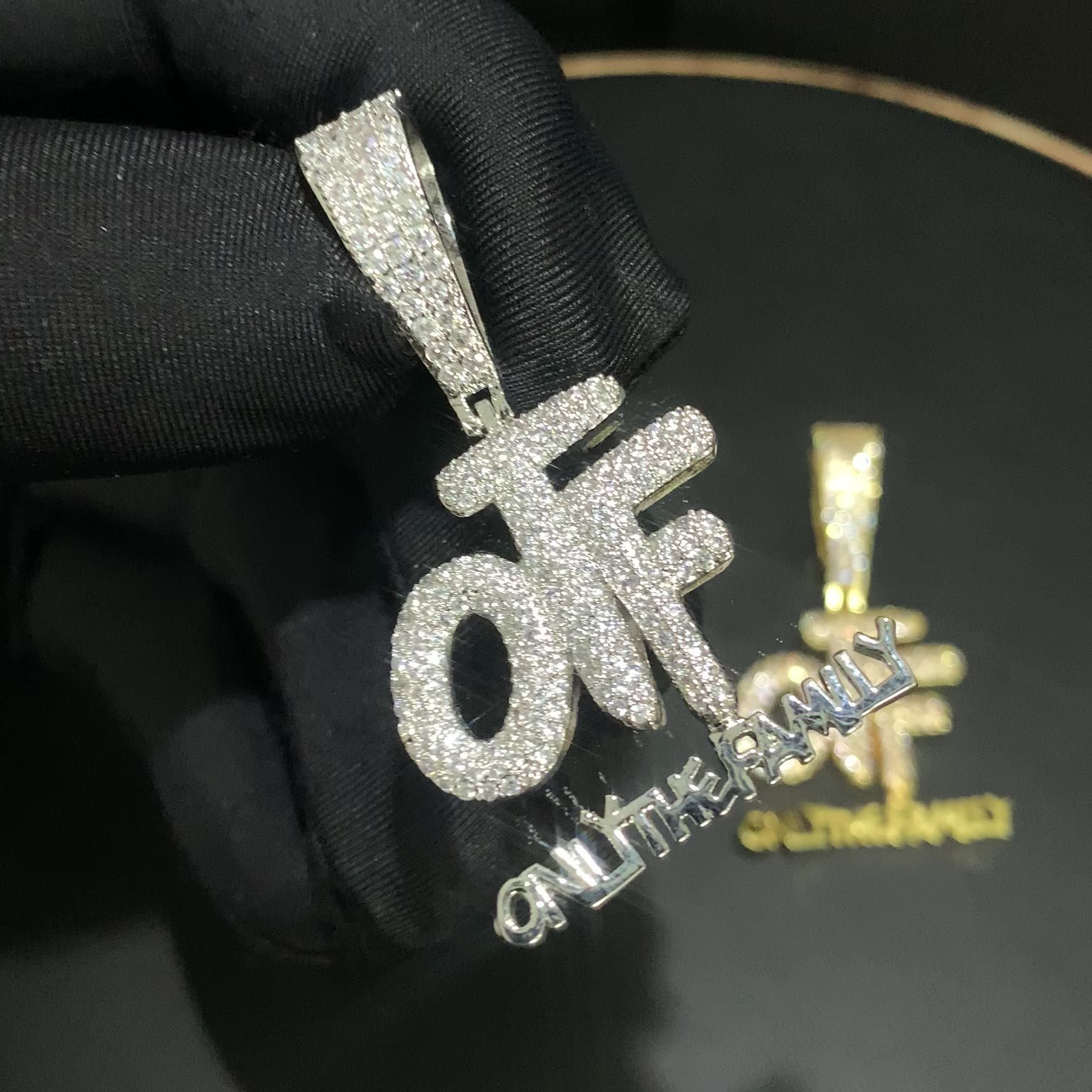 OTF Only the Family Pendant - Hip Hop Mini Bling Necklace