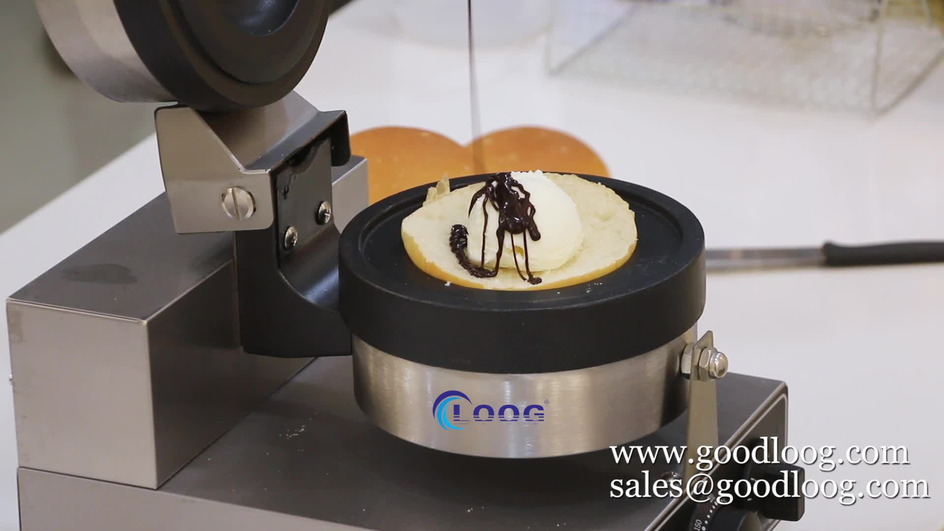 Nonstick Snack Machine Commercial Brioche Ice Cream Sandwich Machine