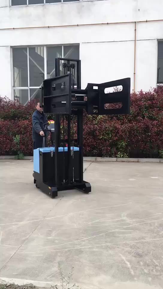 抱夹式全电动叉车液压装卸堆高车360度旋转布卷纸卷抱夹式装卸车-阿里巴巴