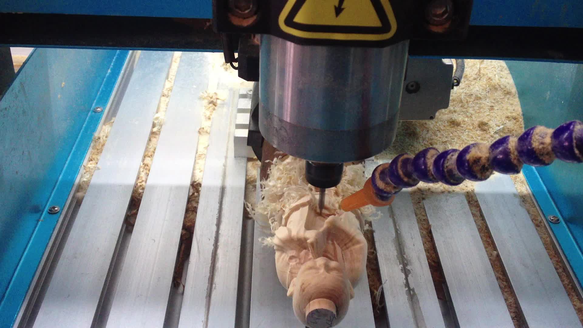 Mini 4 Axis Rotary Wood Engraving Working Carving Machine Router Cnc