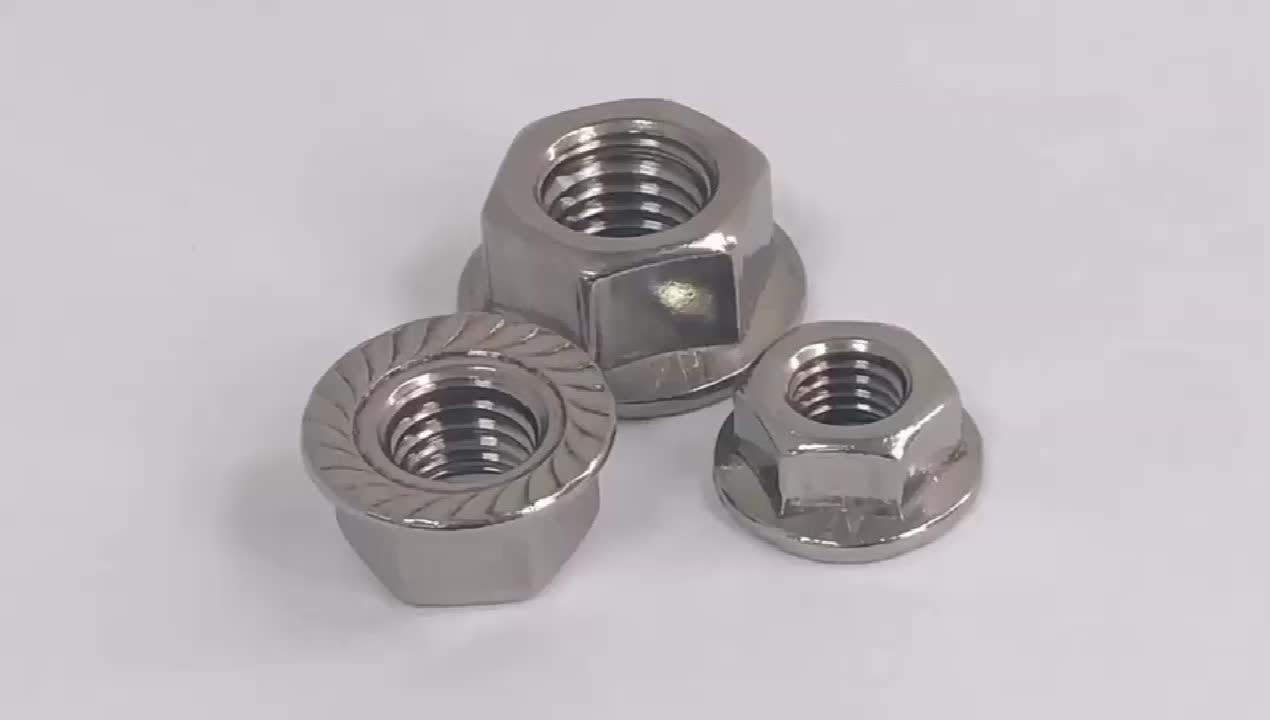 Oem Stainless Steel Hex Flange Cap Nut Hexagon Nut With Europe Standard
