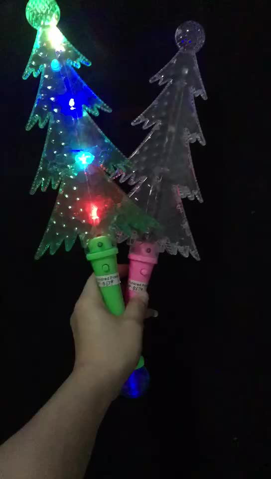 Plastic Led Super Magic Christmas Tree Wand,Light Up Wand Hand Held