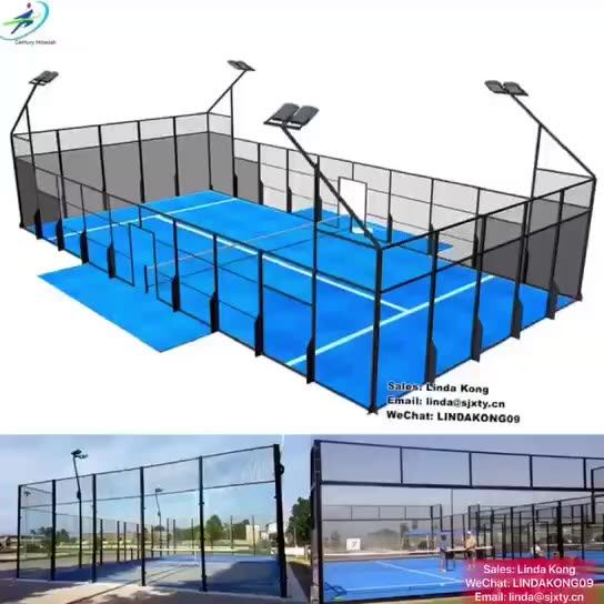 2021 New Design Padel Tennis Court Panoramic Sport Paddle Tennis