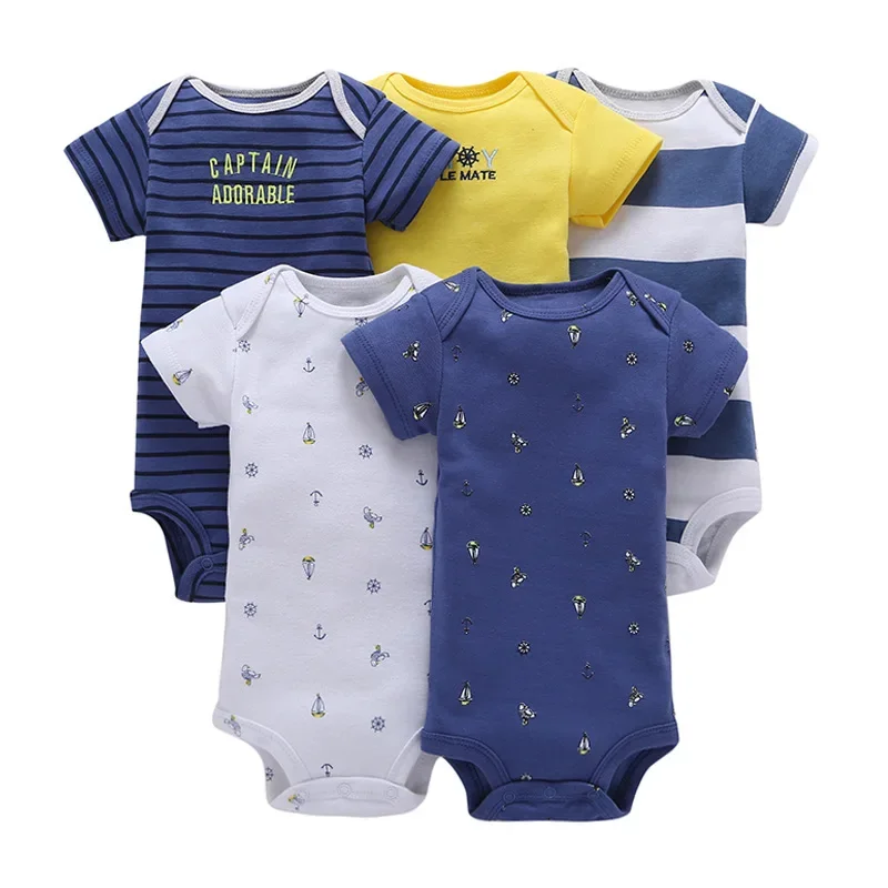 Summer bodysuit, set, with short sleeve