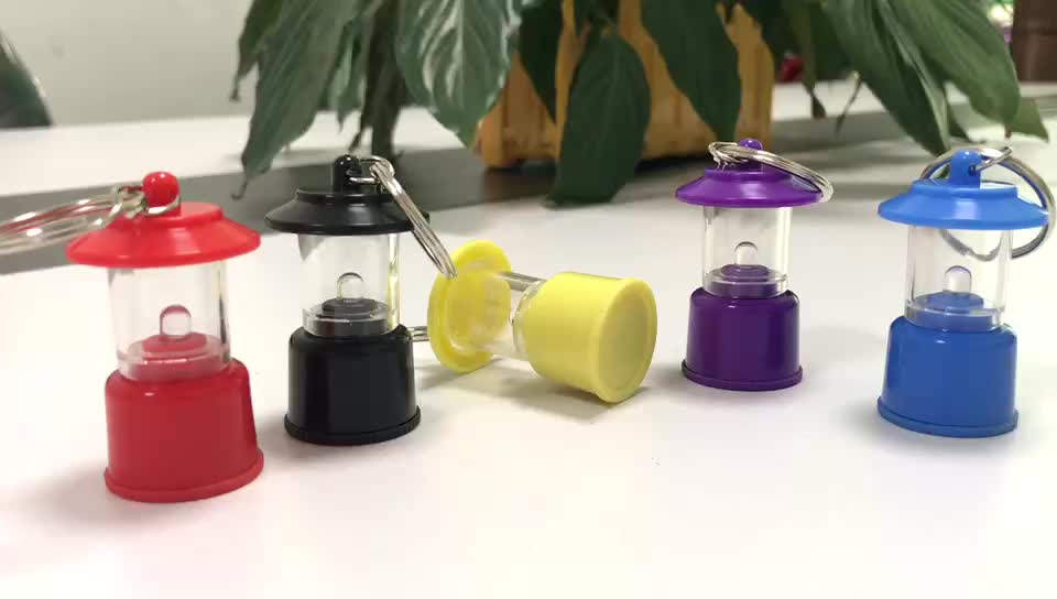 Personalized Mini Led Camping Lantern Flashing Keyring Led Lantern Key