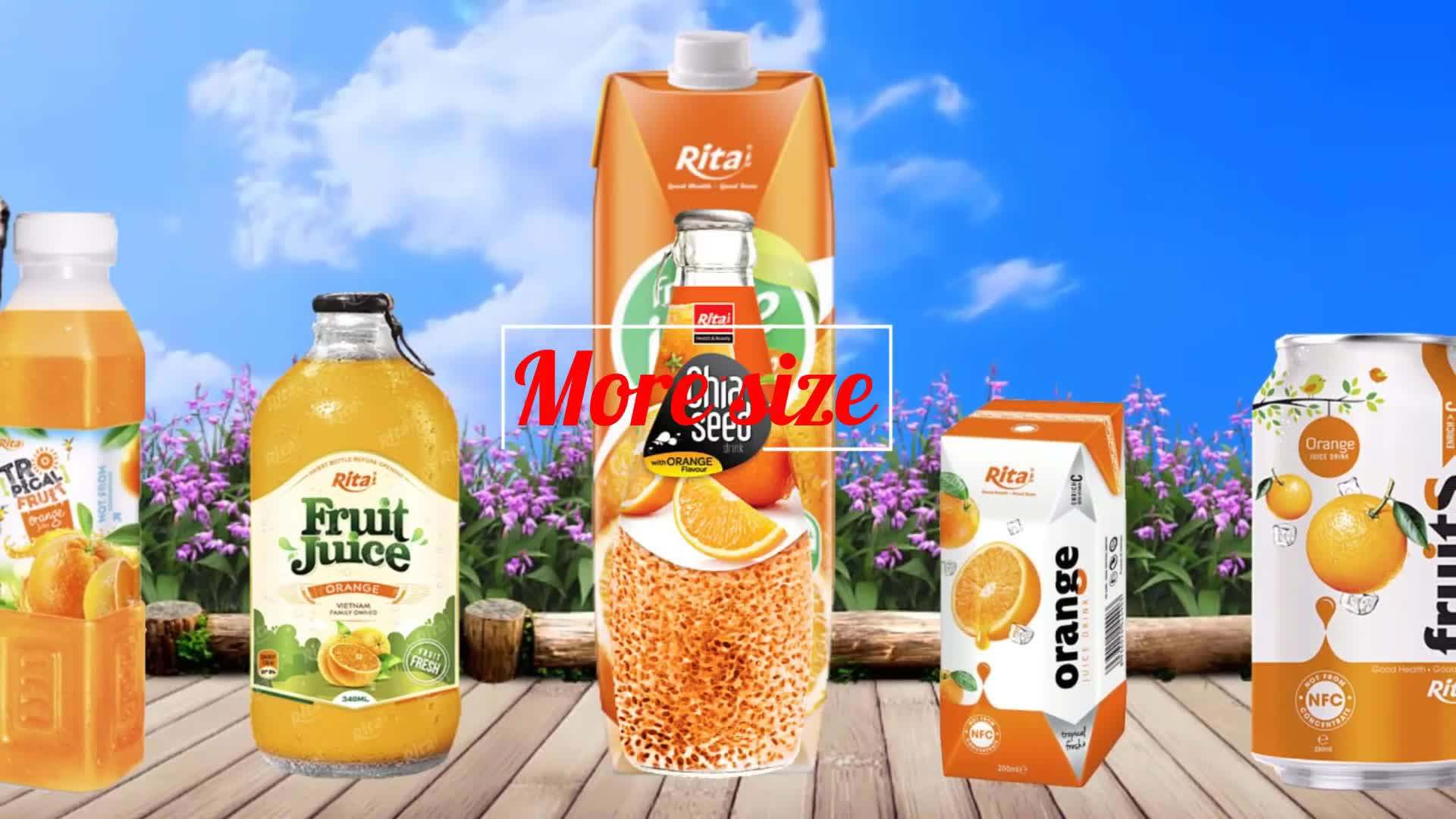 Hot Product Healthy Drinks Manufacturer Beverage 200ml Box Orange Fruit