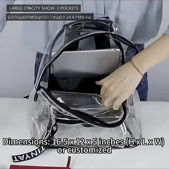Transparent PVC Backpacks Durable Stylish Solutions