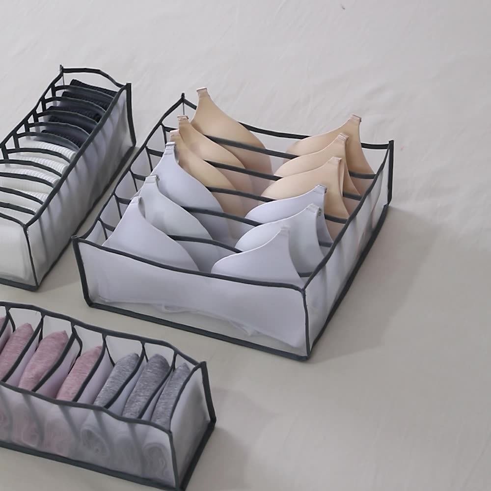 New Underwear Storage Box Drawer Type Mesh Underwear Socks Finishing