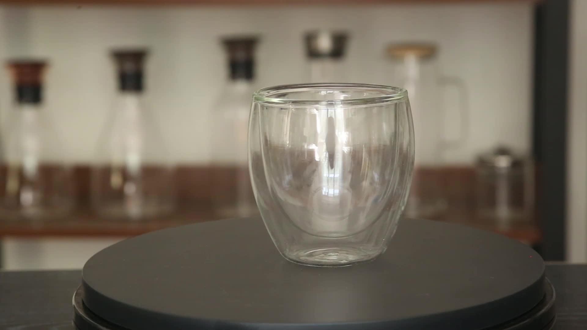 High Borosilicate Clear Pyrex Glass Coffee Cup Double Wall Glass Tea