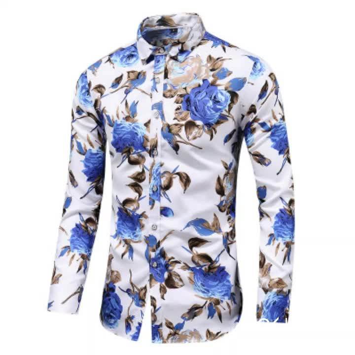 Fashion Casual Printed Longsleeve High Quality Stylish Shirt For Men