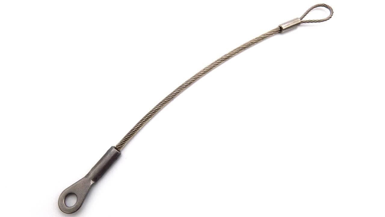 Heavy Duty Stainless Steel Tether Lanyard Wire For For Added Security