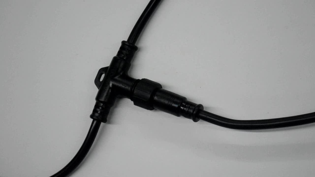 Plastic T Connector Waterproof Power Cable Wire Splitter Connector