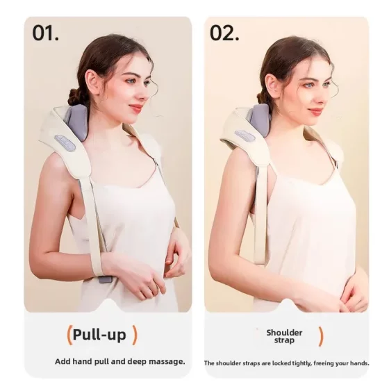 Shoulder and neck massage shawl neck trapezius muscle electric massager for parents gift clip kneading neck and shoulder massager