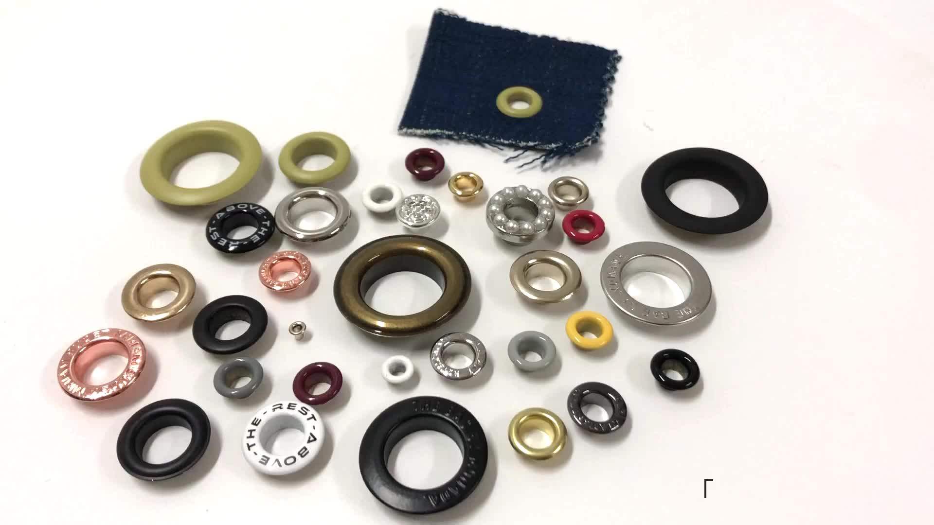 Metal Eyelets Kits Swimwear Ring Brass Grommet Sets For Shoes Clothes