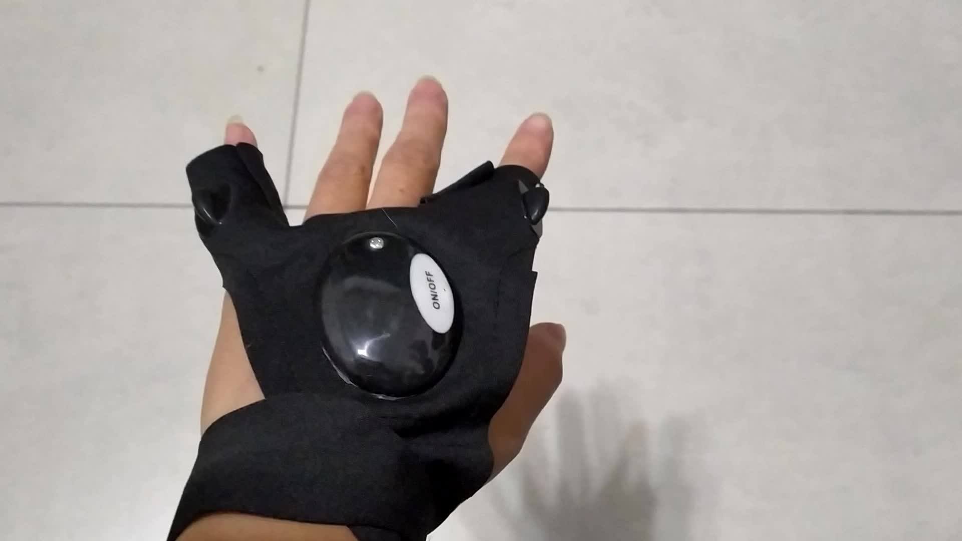 Fashion High Bright Led Finger Light Glove For Running Riding Fishing