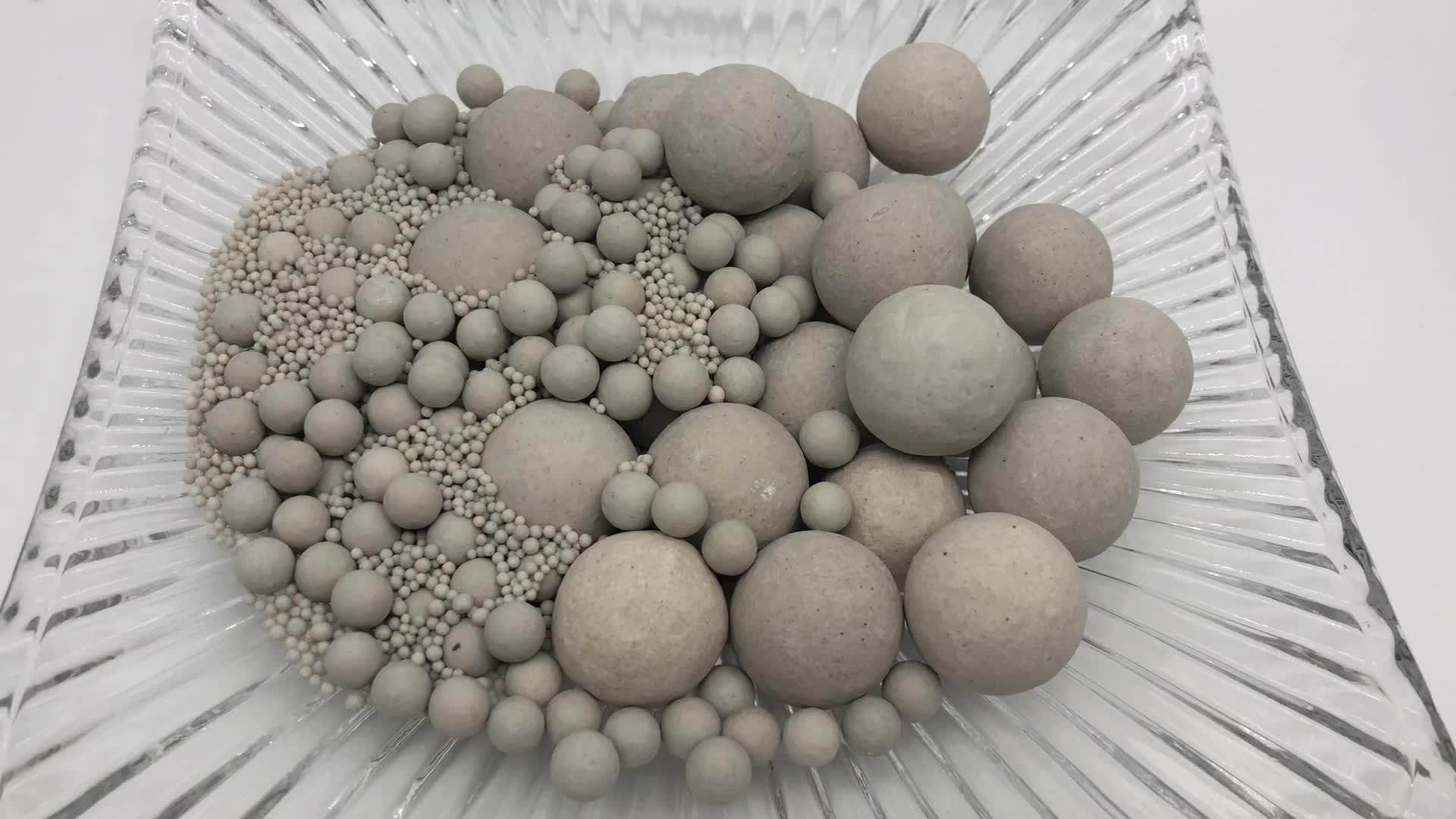 High Density 3mm 6mm 10mm Inert Ceramic Ball Support Media Alkaline