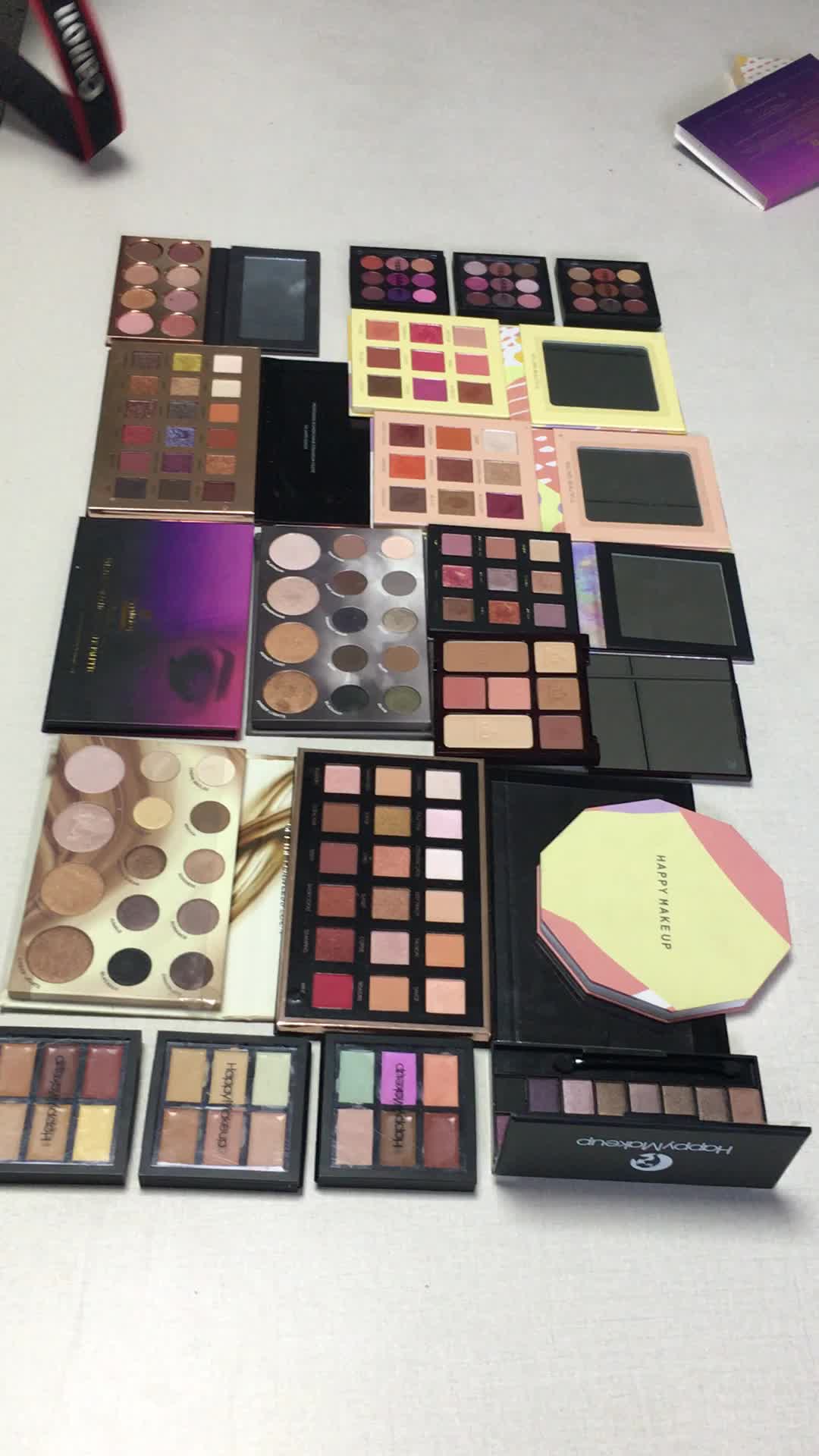 Happymakeup Glitter Paper Cosmetic Cardboard Eyeshadow Brand Palette