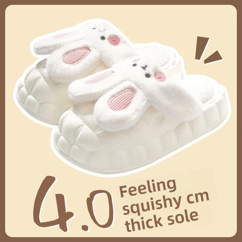 Removable winter cute keep warm slippers