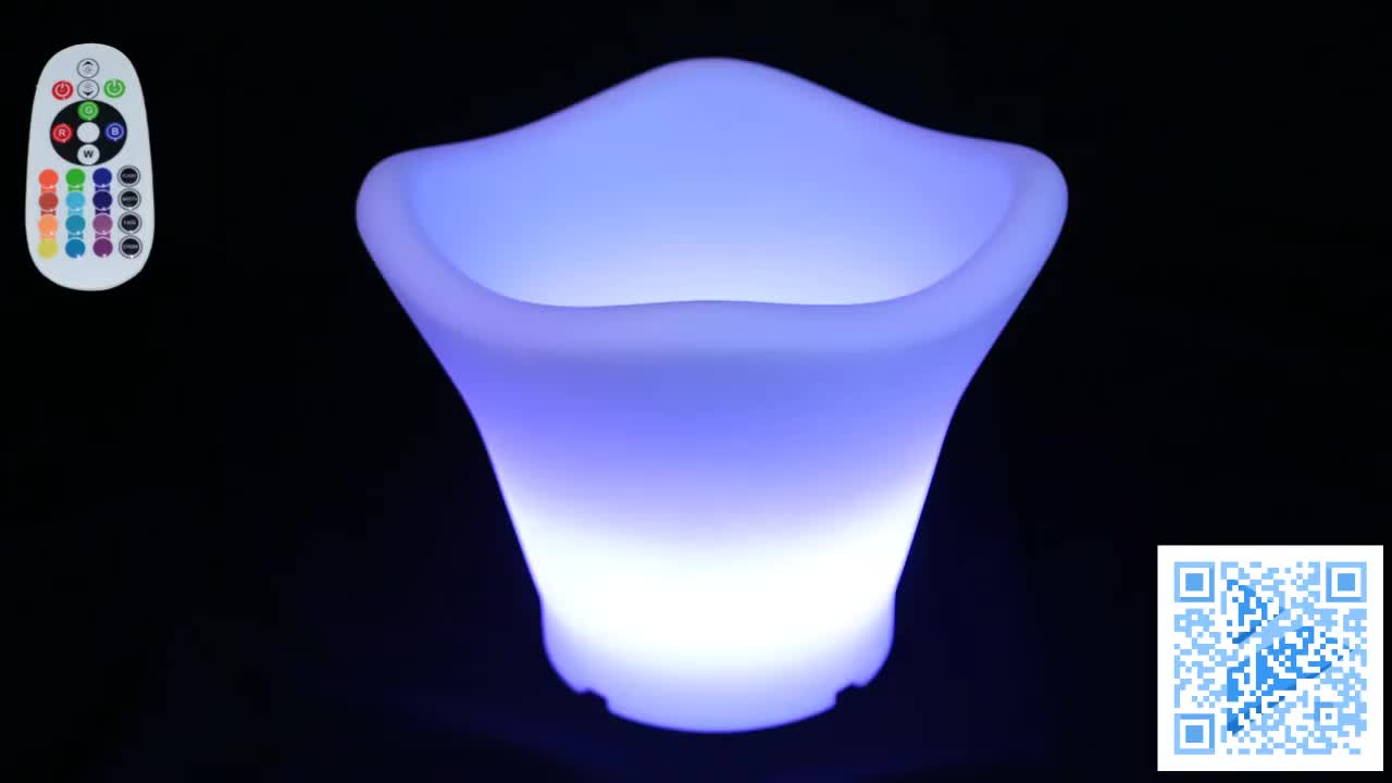 Led Plastic Rectangle Ice Bucket Led Lighted Ice Bucket Buy Lighted