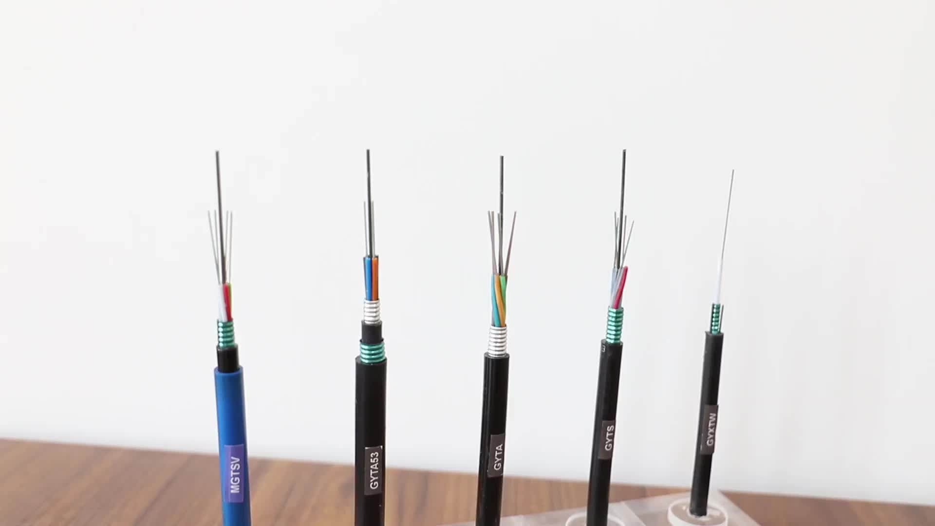 12 Cores Single Mode Stranded Loose Tube Nonarmored Fiber Optic Cable